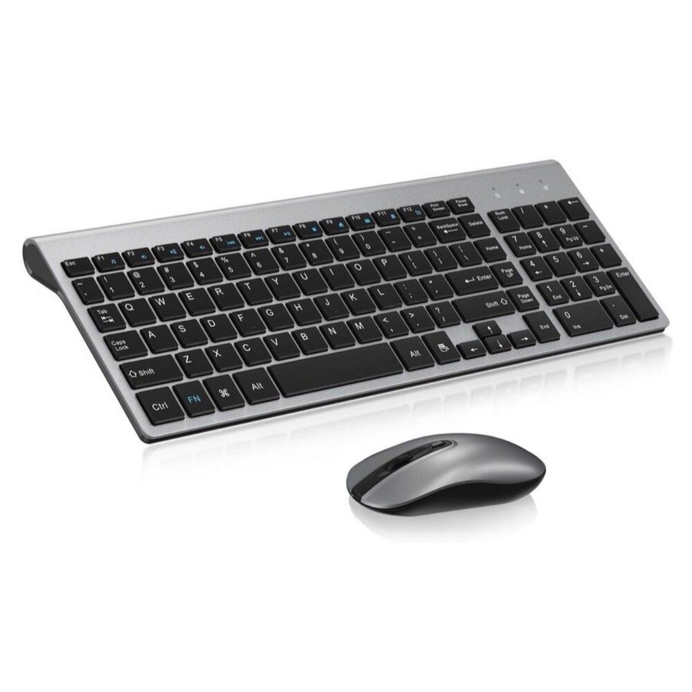CIMETECH EASYTYPING KF10 WIRELESS KEYBOARD MOUSE COMBO SCISSOR SWITCH - Silver